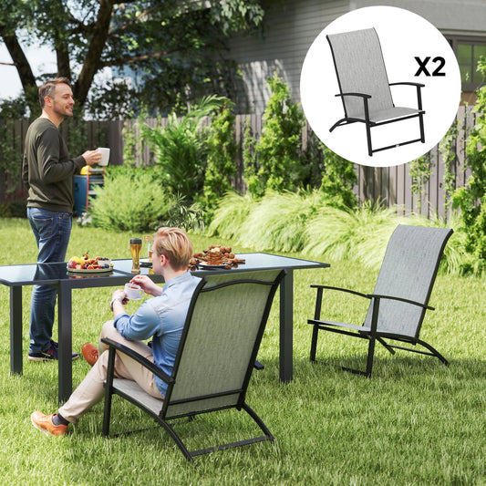 Folding Patio Chairs Set Of 2 Portable Camping Chairs