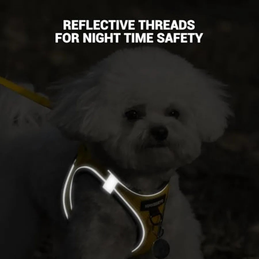 Dog Harness And Leash Set No Pull Reflective Breathable Vest