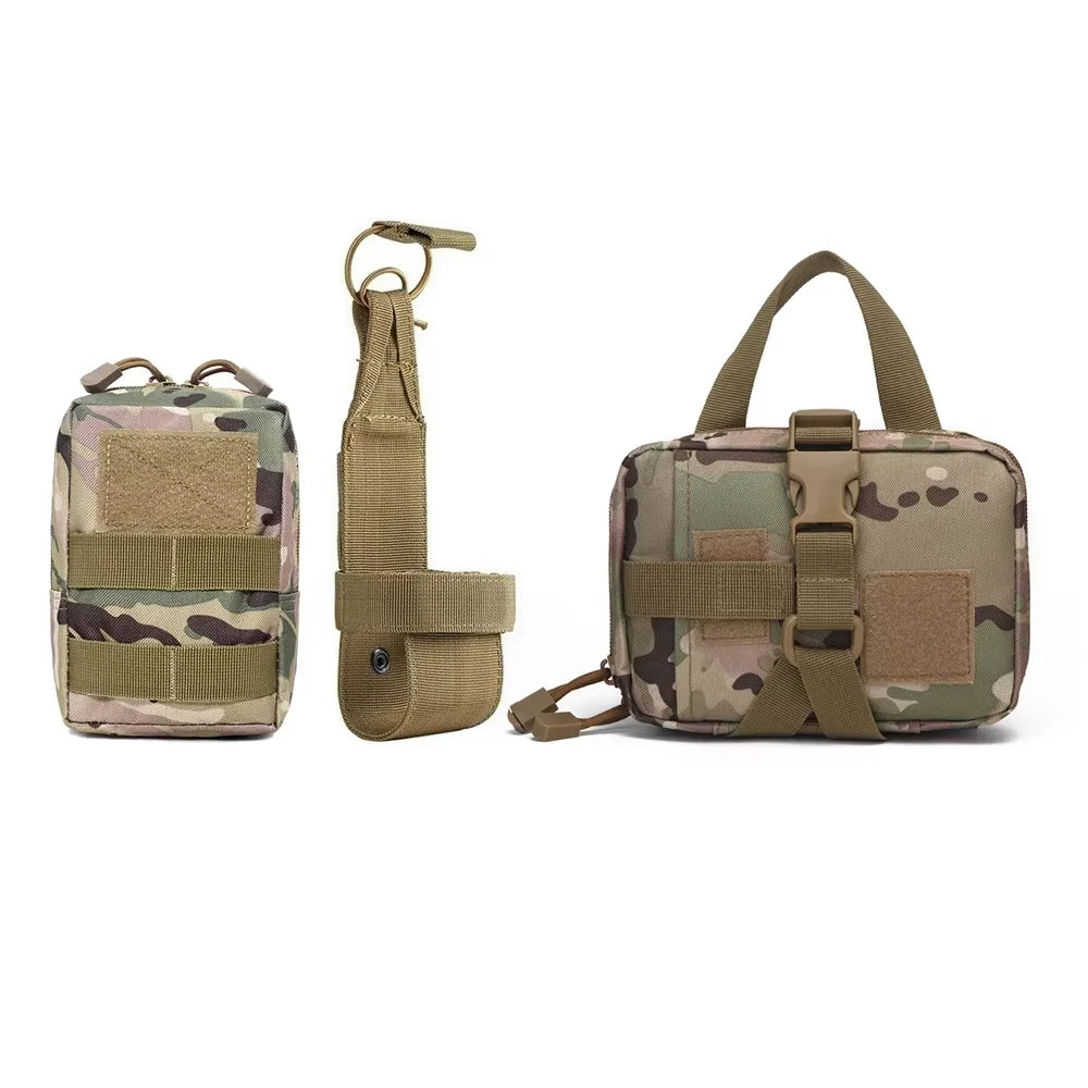 Dog Tactical Bags Set With MOLLE Pouches For Harness Attachments