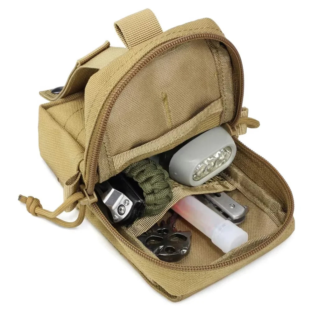 Dog Tactical Bags Set With MOLLE Pouches For Harness Attachments