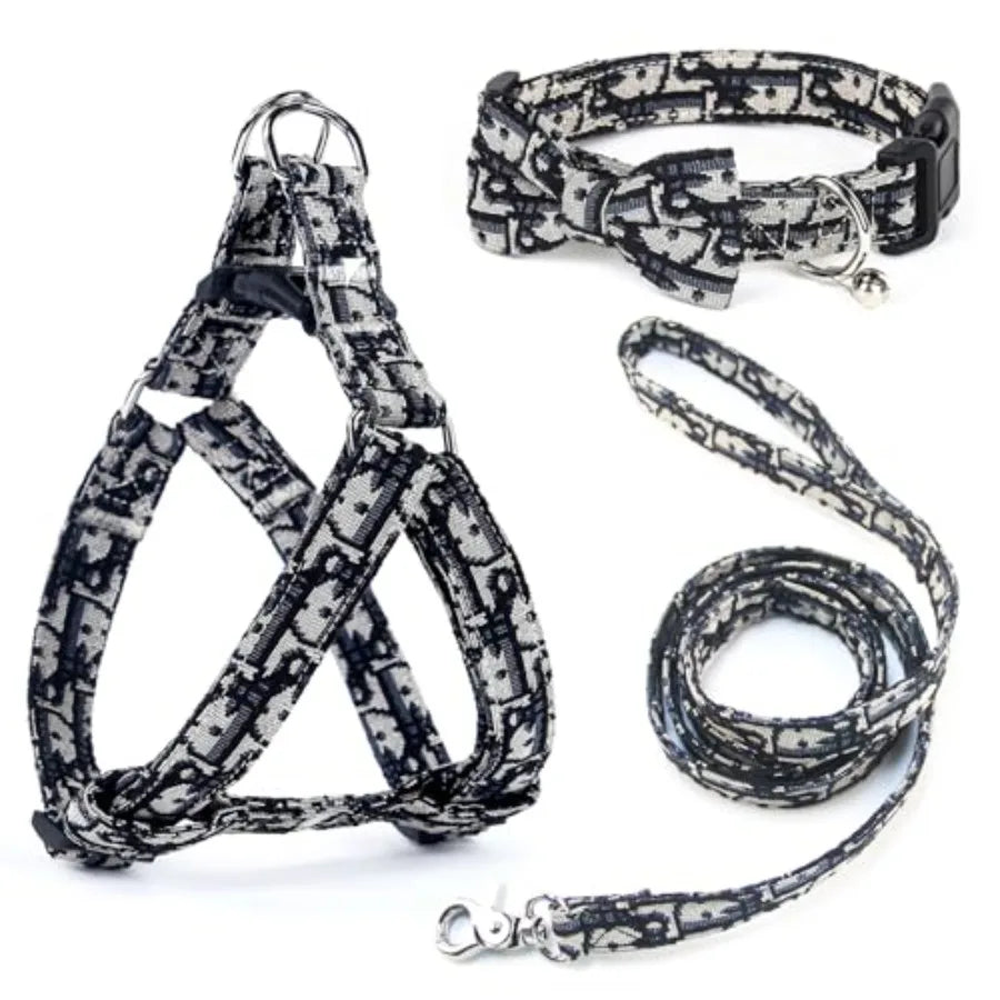 Dog Coat and Harness Set, Premium Breathable Harness for Girl Boy Dog, No Pull Easy Walking Pet Harness, Back