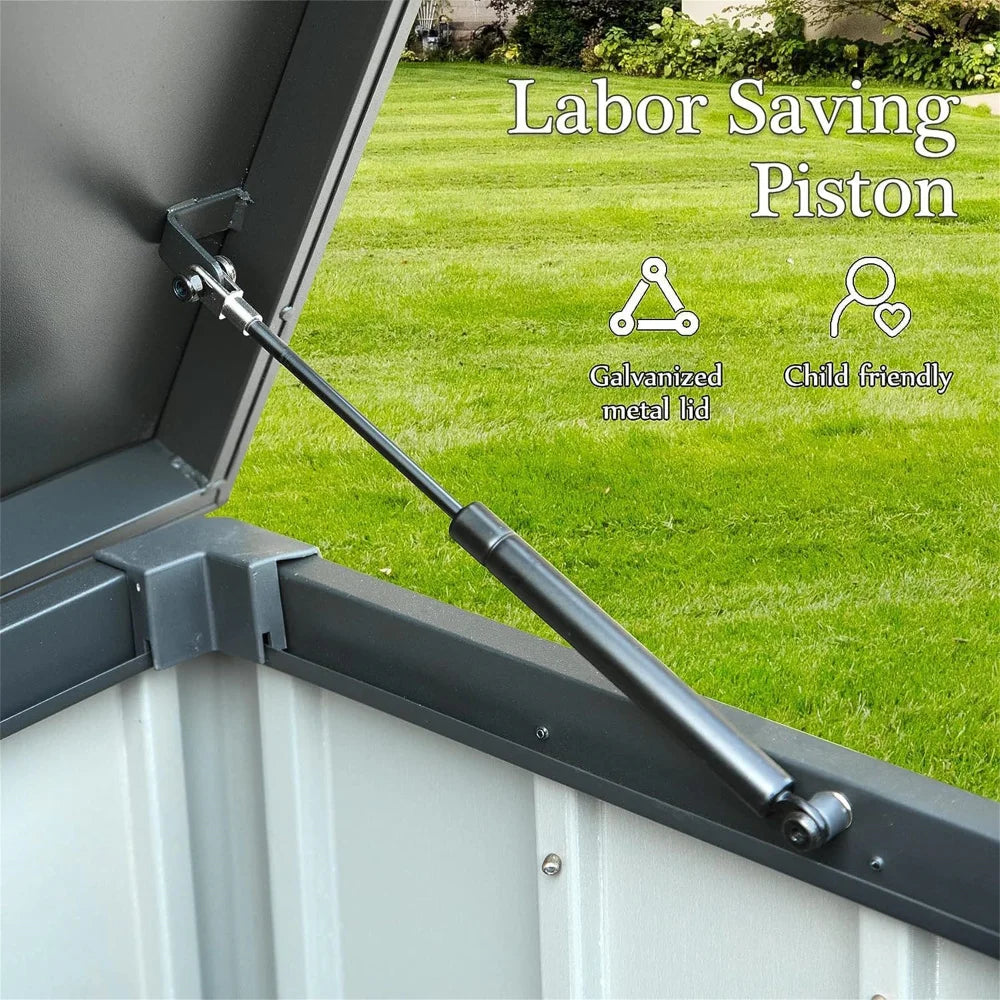 Outdoor Waterproof Storage Deck Box Lockable For Garden Tools Cushions