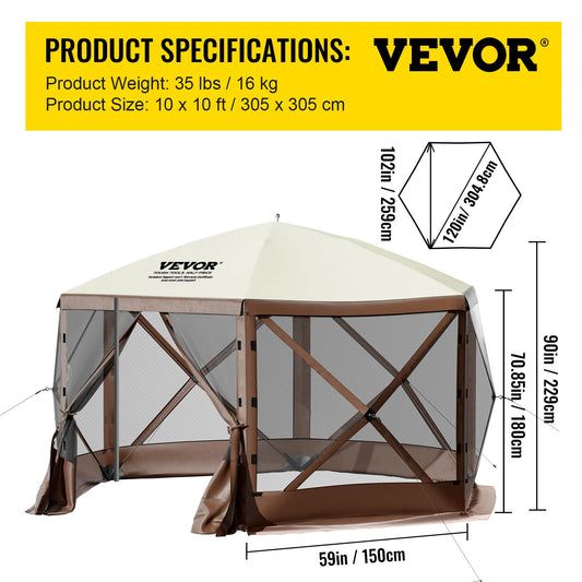 SucceBuy Pop Up Camping Gazebo Shelter For Outdoor Shade And Tents