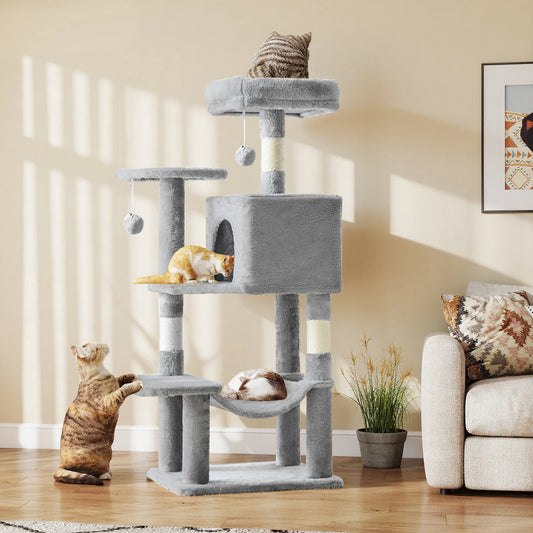 JHK Cat Tree Tall Multi Level Climbing Tower for Cats